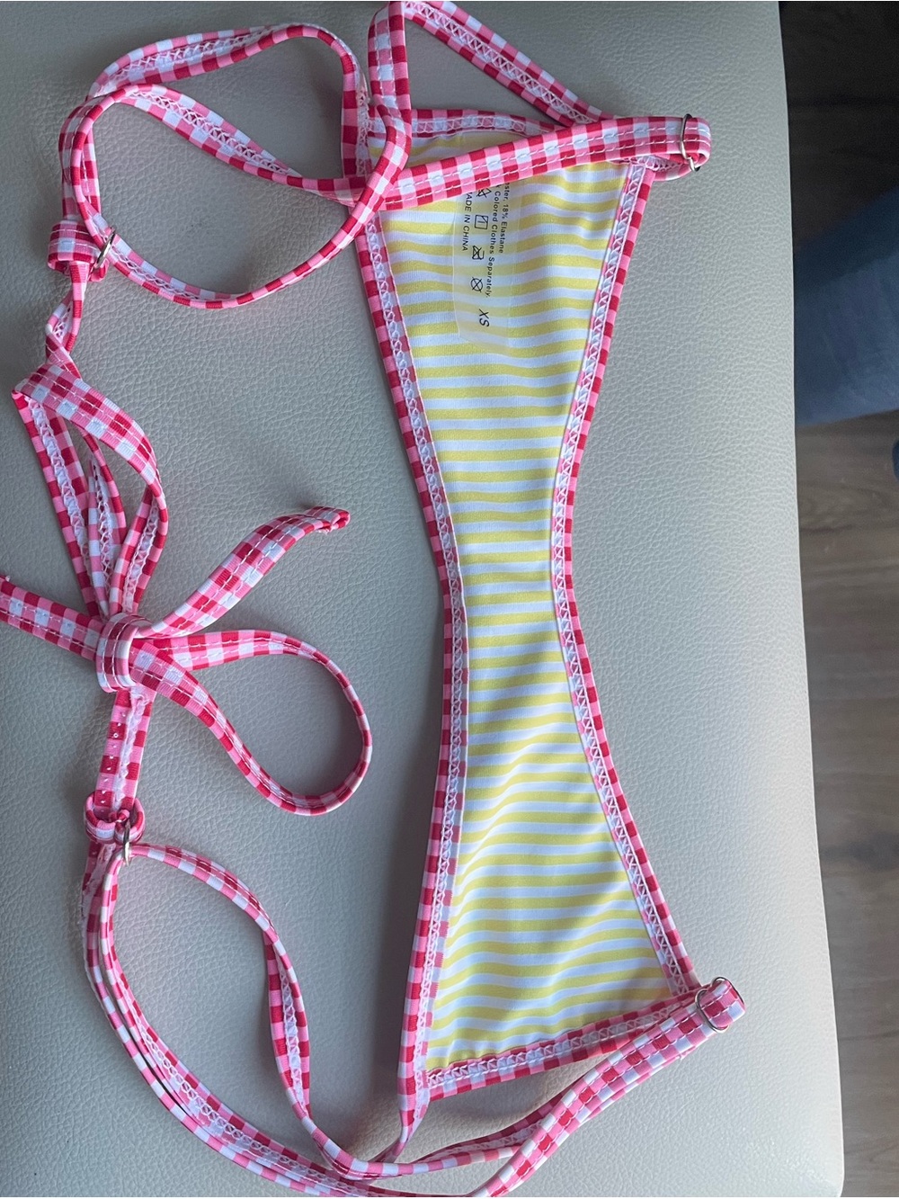 Cute SHEIN Floral & Gingham Bikini Set | Never Worn / Brand New - Picture 6 of 11